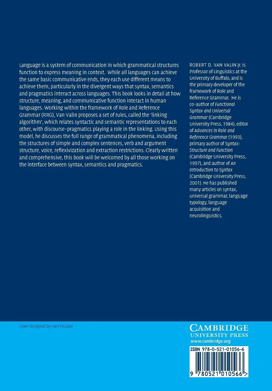 Rückseite: 9780521010566 | Exploring the Syntax-Semantics Interface | Robert D. Jr. van Valin
