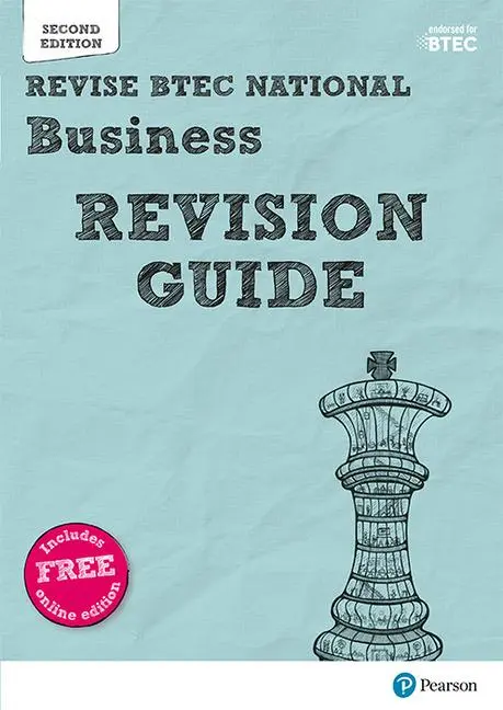 Cover: 9781292230566 | Pearson REVISE BTEC National Business Revision Guide inc online...