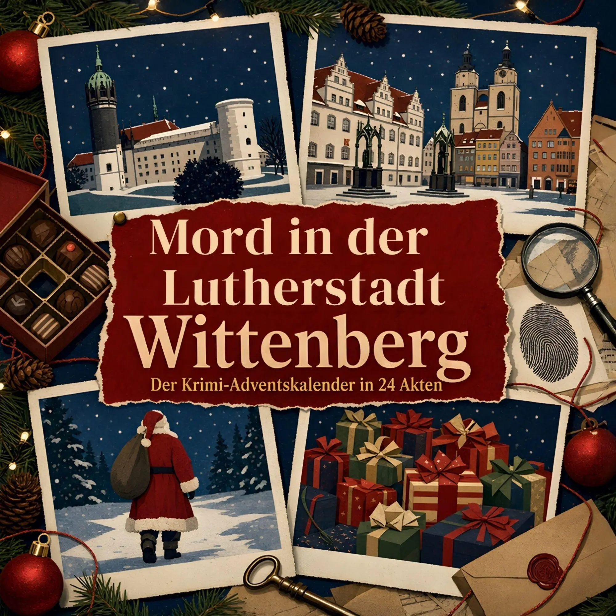 Cover: 9783696120566 | Mord in Lutherstadt Wittenberg | Der Krimi-Adventskalender in 24 Akten