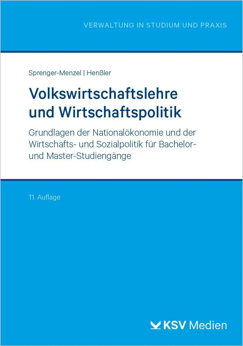 Cover: 9783829320566 | Volkswirtschaftslehre und Wirtschaftspolitik | Sprenger-Menzel (u. a.)
