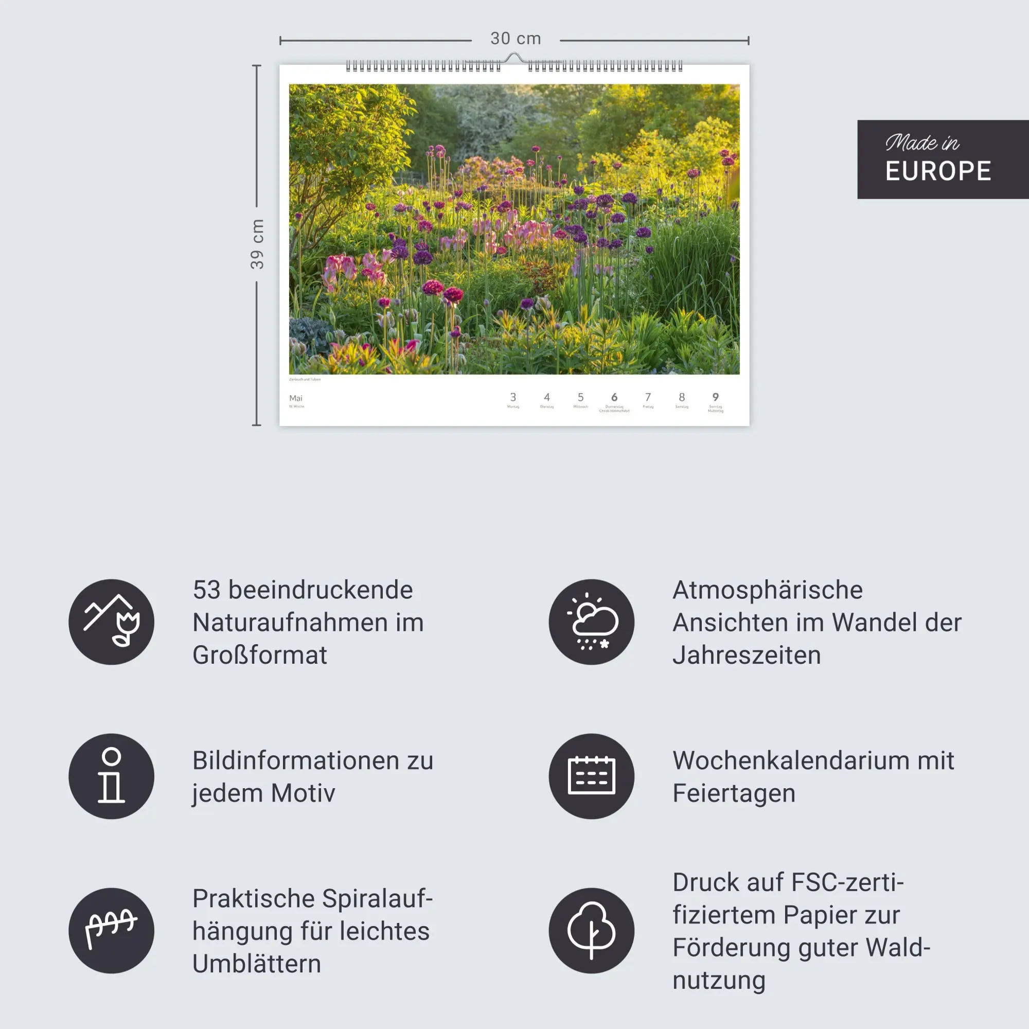 Bild: 9783840040566 | Zauber der Jahreszeiten Großer Wochenkalender 2027 - Jede Woche ein...