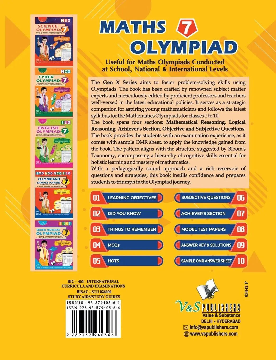 Rückseite: 9789357940566 | International Maths Olympiad - Class 7 (With OMR Sheets) | Kumar