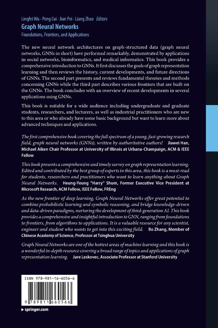 Rückseite: 9789811660566 | Graph Neural Networks: Foundations, Frontiers, and Applications | Buch