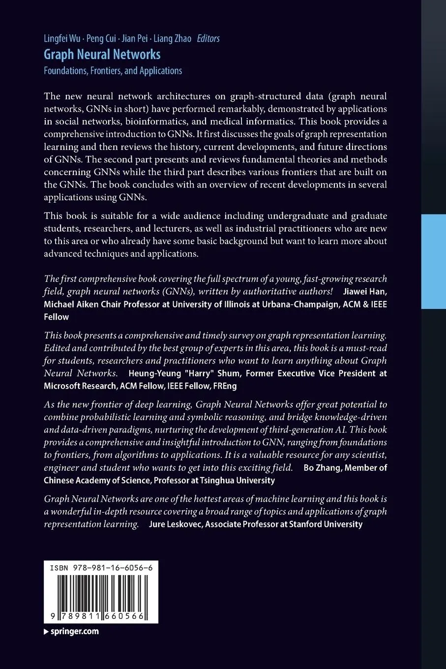Rückseite: 9789811660566 | Graph Neural Networks: Foundations, Frontiers, and Applications | Buch