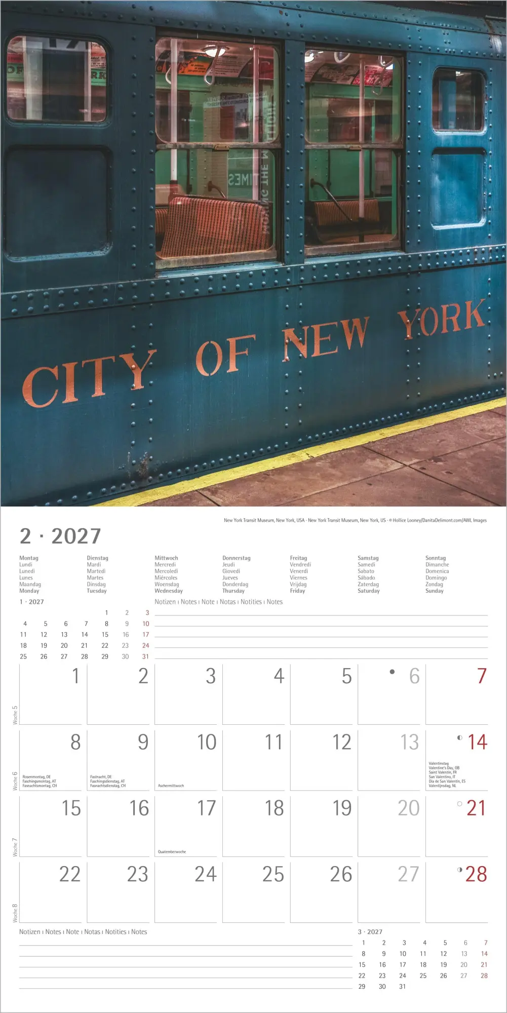Bild: 4069095010666 | New York 2027 | Neumann Verlage GmbH &amp; Co KG | Kalender | 14 S. | 2027