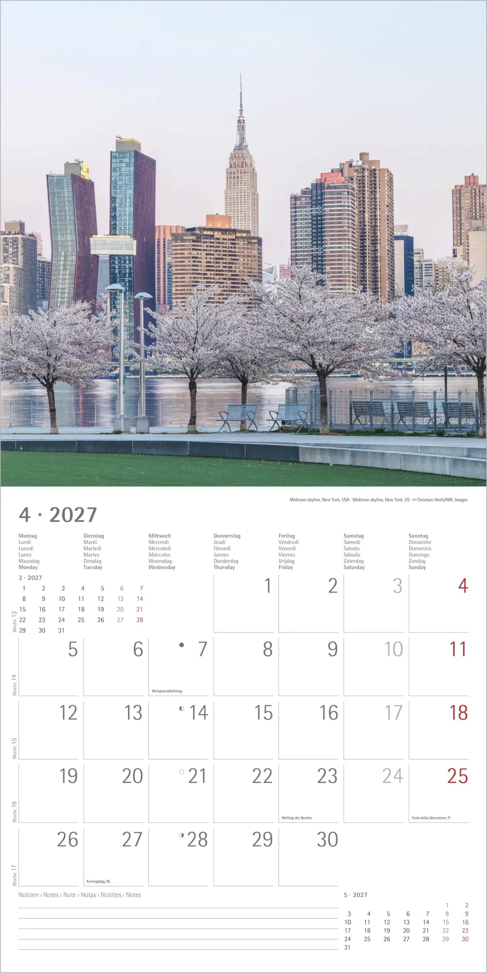 Bild: 4069095010666 | New York 2027 | Neumann Verlage GmbH &amp; Co KG | Kalender | 14 S. | 2027
