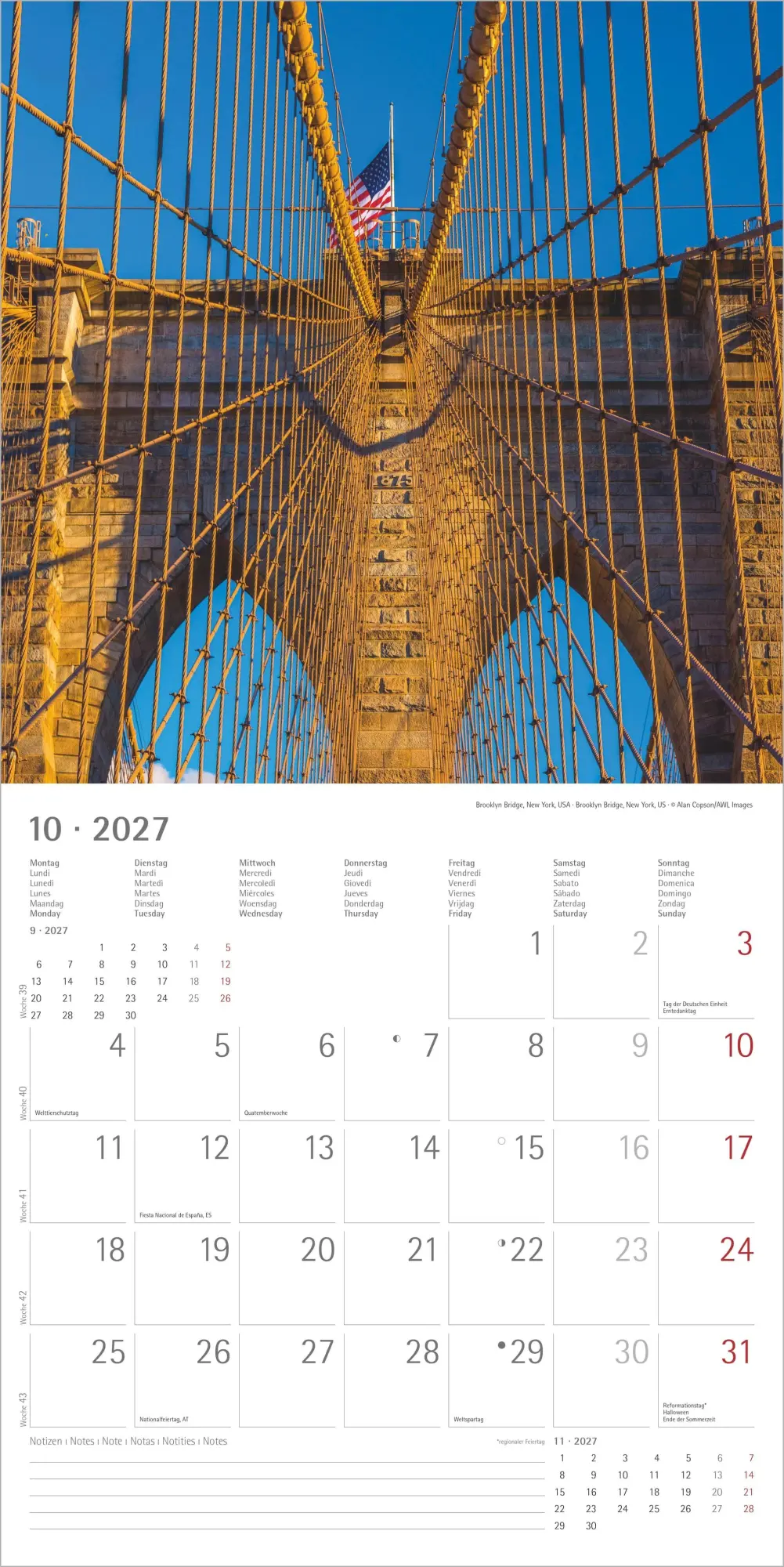 Bild: 4069095010666 | New York 2027 | Neumann Verlage GmbH &amp; Co KG | Kalender | 14 S. | 2027