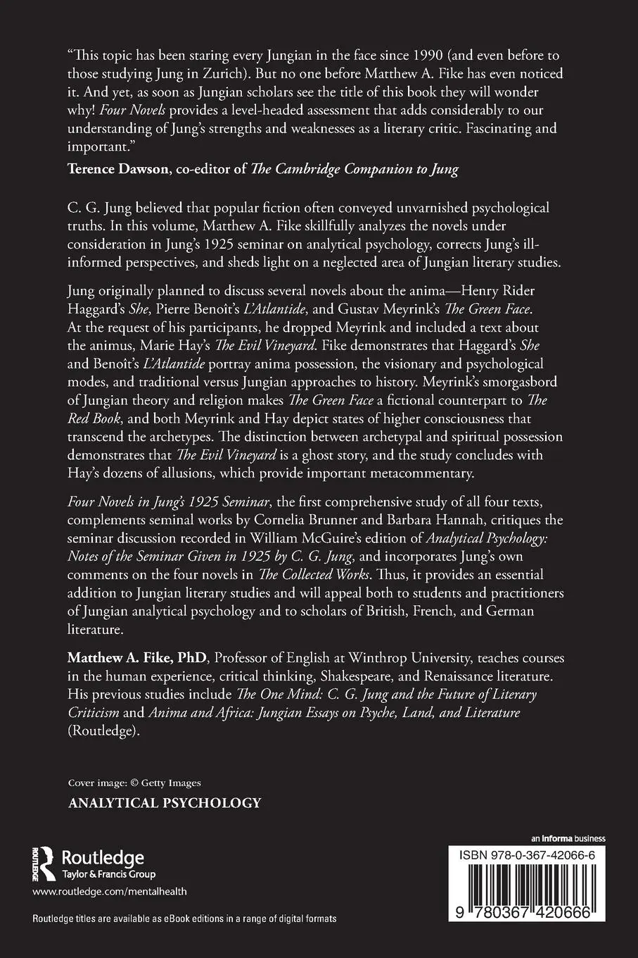 Rückseite: 9780367420666 | Four Novels in Jung's 1925 Seminar | Matthew A. Fike | Taschenbuch