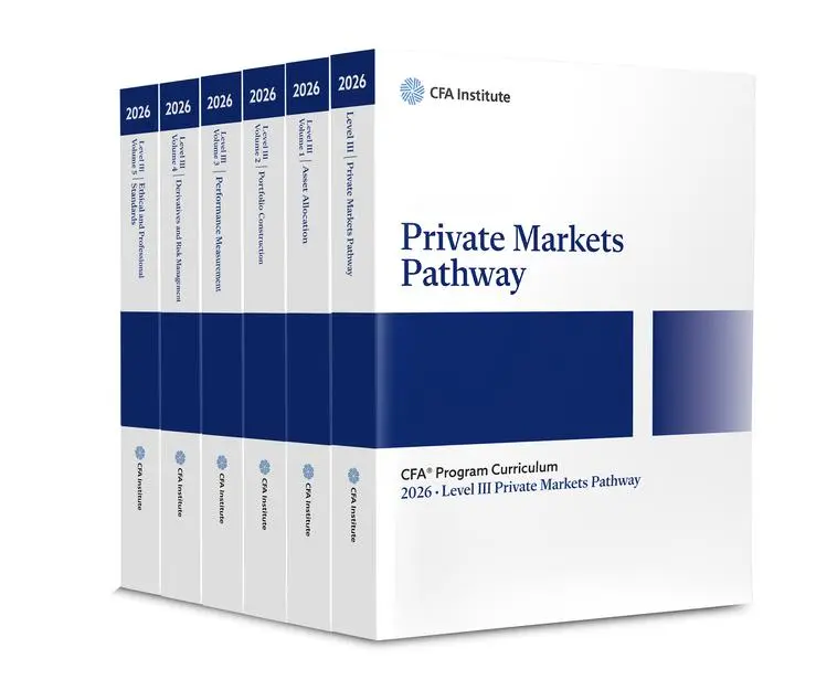 Cover: 9781394360666 | 2026 Cfa Program Curriculum Level III Private Markets Pathway Box Set
