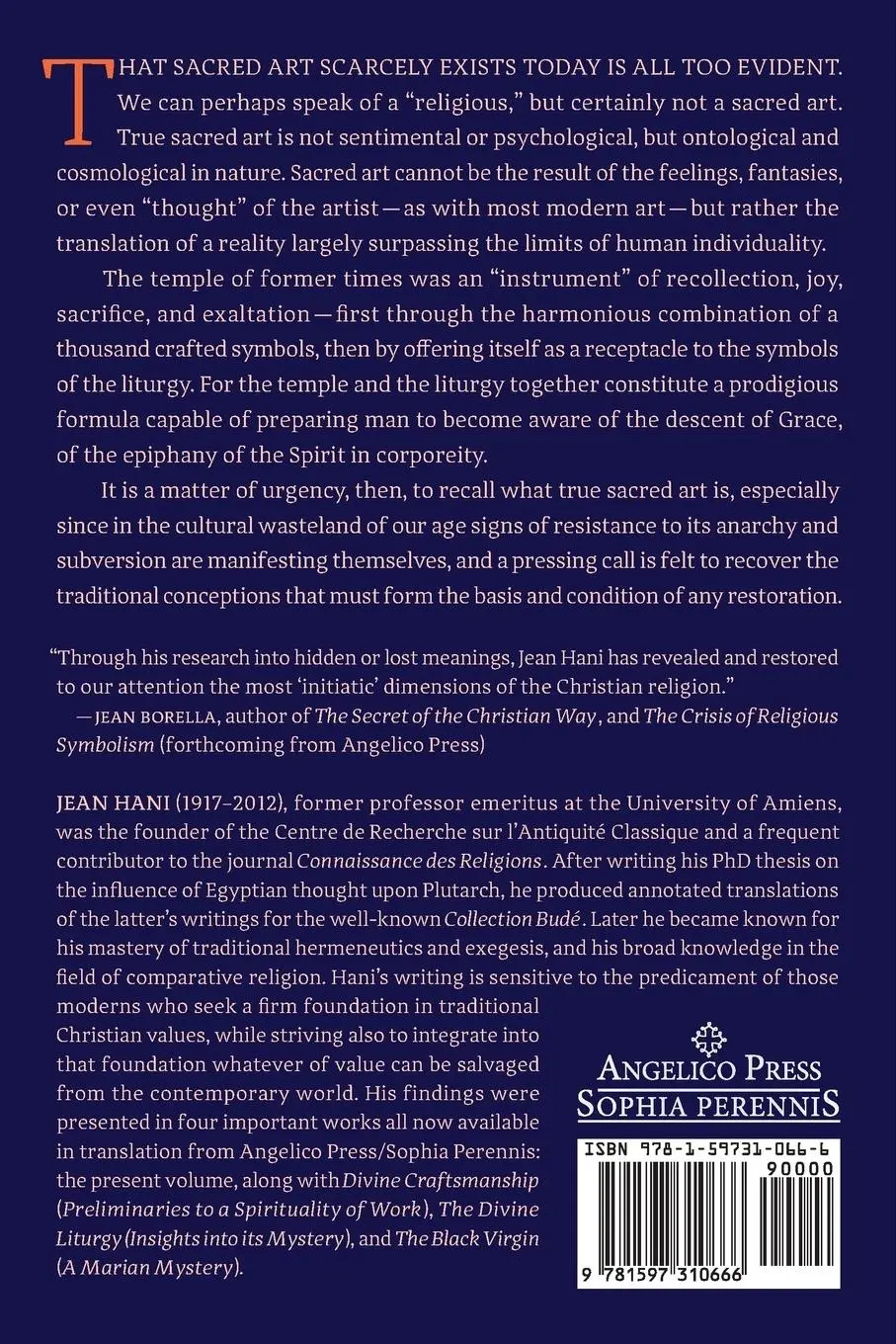 Rückseite: 9781597310666 | The Symbolism of the Christian Temple | Jean Hani | Taschenbuch | 2007