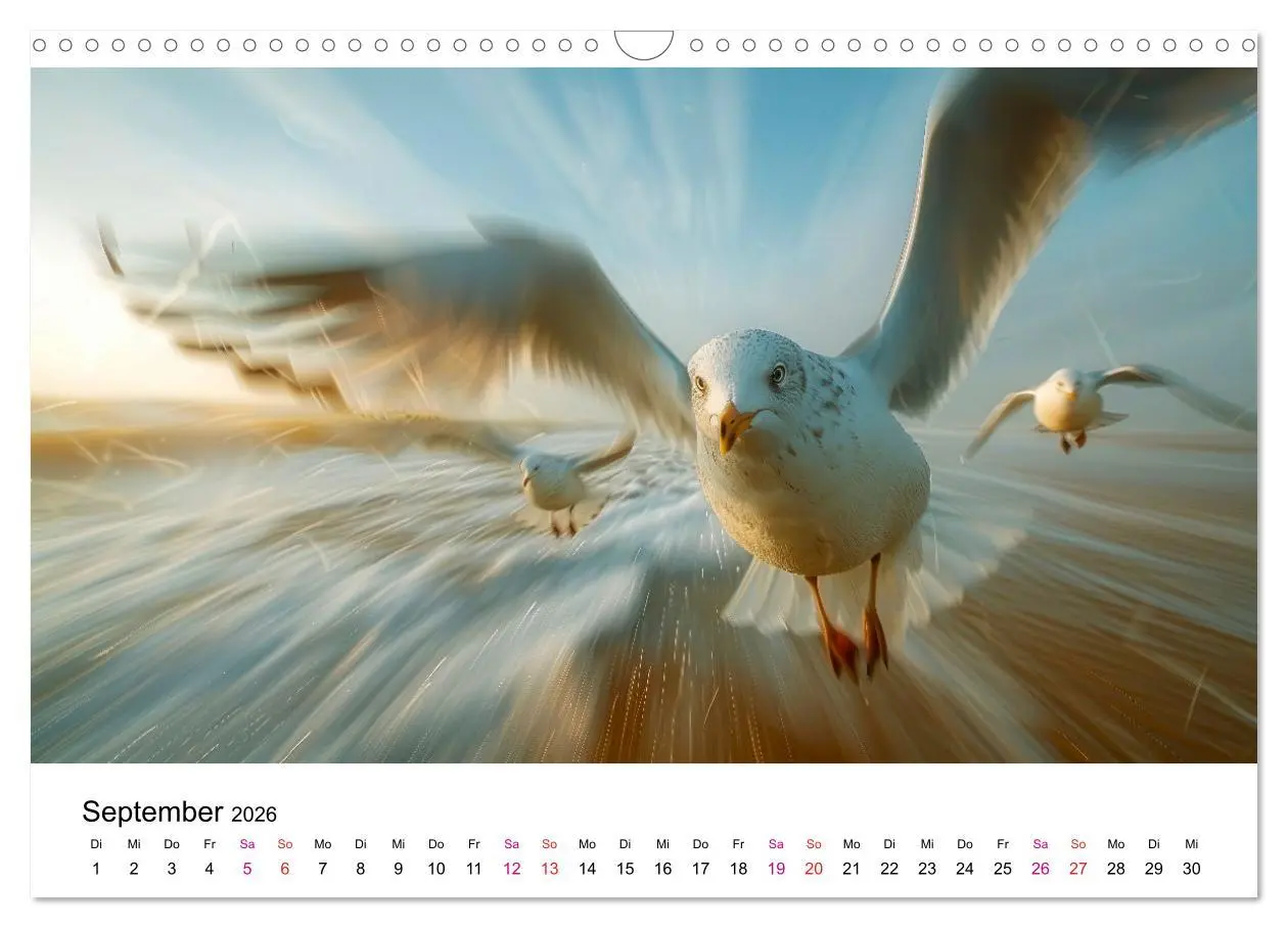 Bild: 9783457380666 | Maritim pur - Möwen (Wandkalender 2026 DIN A3 quer), CALVENDO...