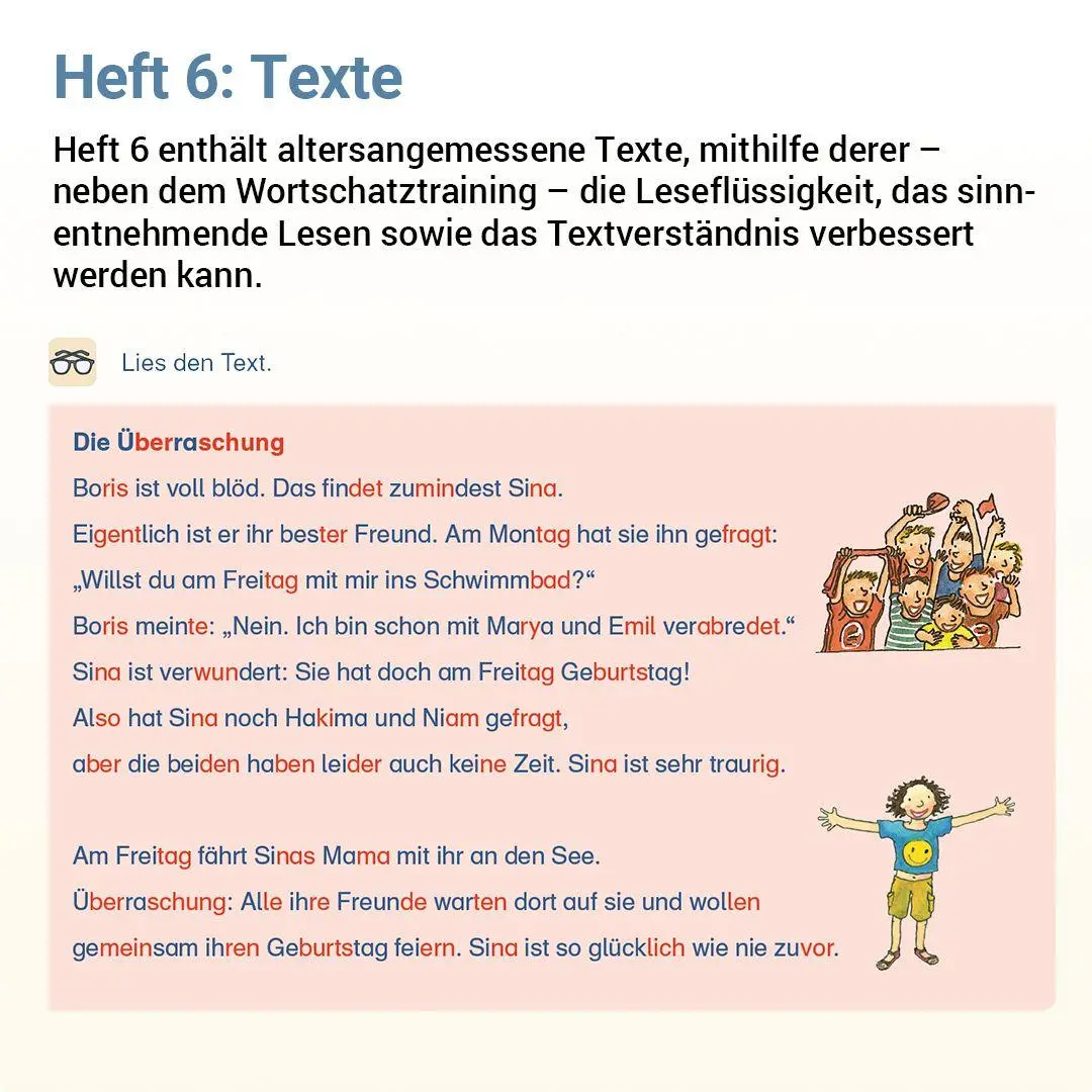 Bild: 9783619120666 | Lesen mit Rico Schnabel, Heft 6: Texte - silbierte Ausgabe | Broschüre
