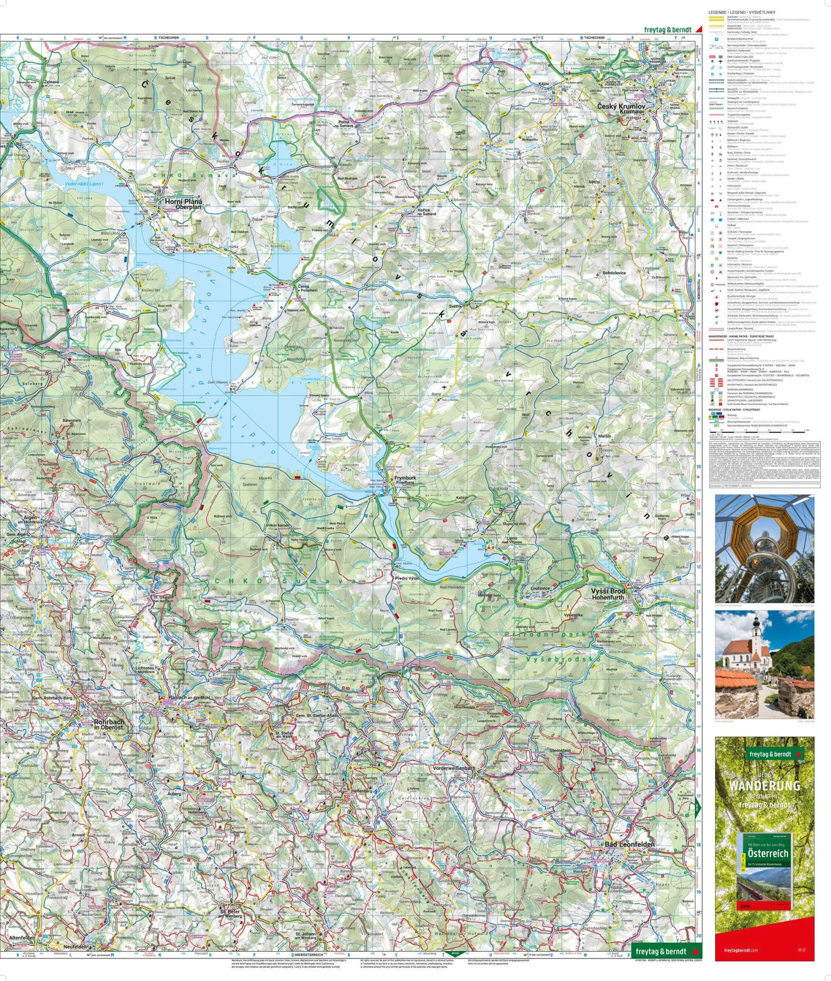 Bild: 9783707920666 | freytag &amp; berndt Wanderkarte WK 262 Böhmerwald, Moldaustausee -...