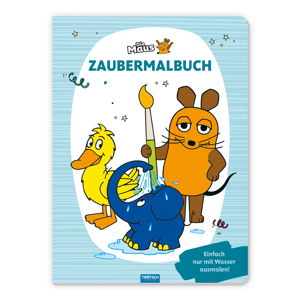 Cover: 9783988020666 | Die Maus Zaubermalbuch | Einfach nur mit Wasser ausmalen!, Die Maus