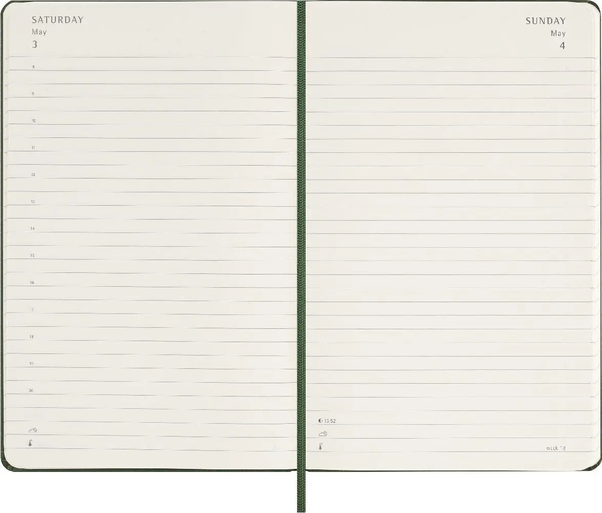 Bild: 8056999270766 | Moleskine 12 Monate Tageskalender 2025, Large/A5 | Buch | 400 S.