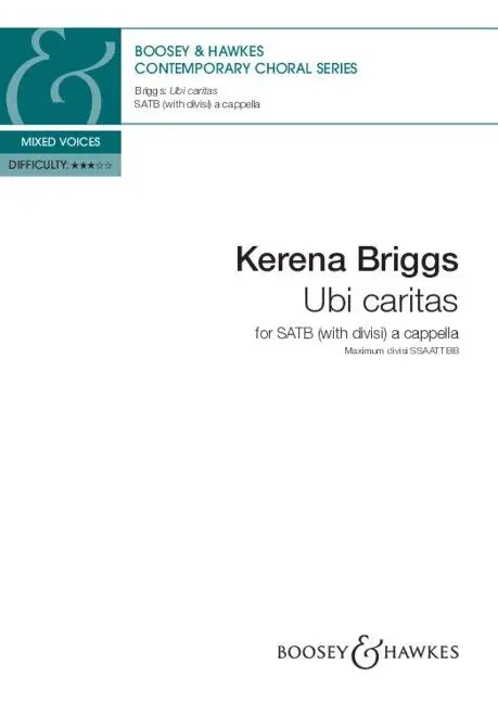 Cover: 9781835680766 | Ubi caritas | gemischter Chor (SATB divisi) a cappella. Chorpartitur.