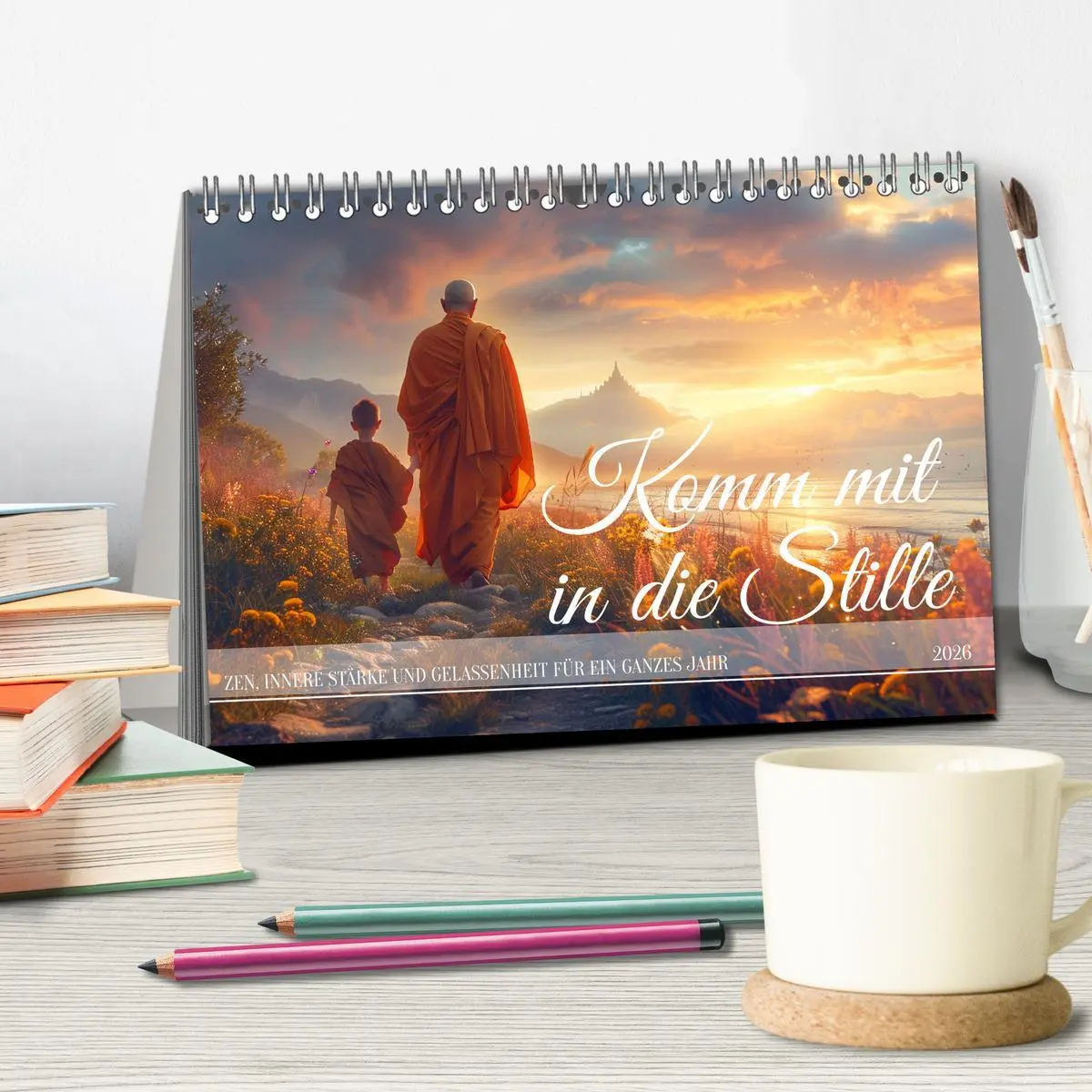 Bild: 9783457440766 | Komm mit in die Stille (Tischkalender 2026 DIN A5 quer), CALVENDO...