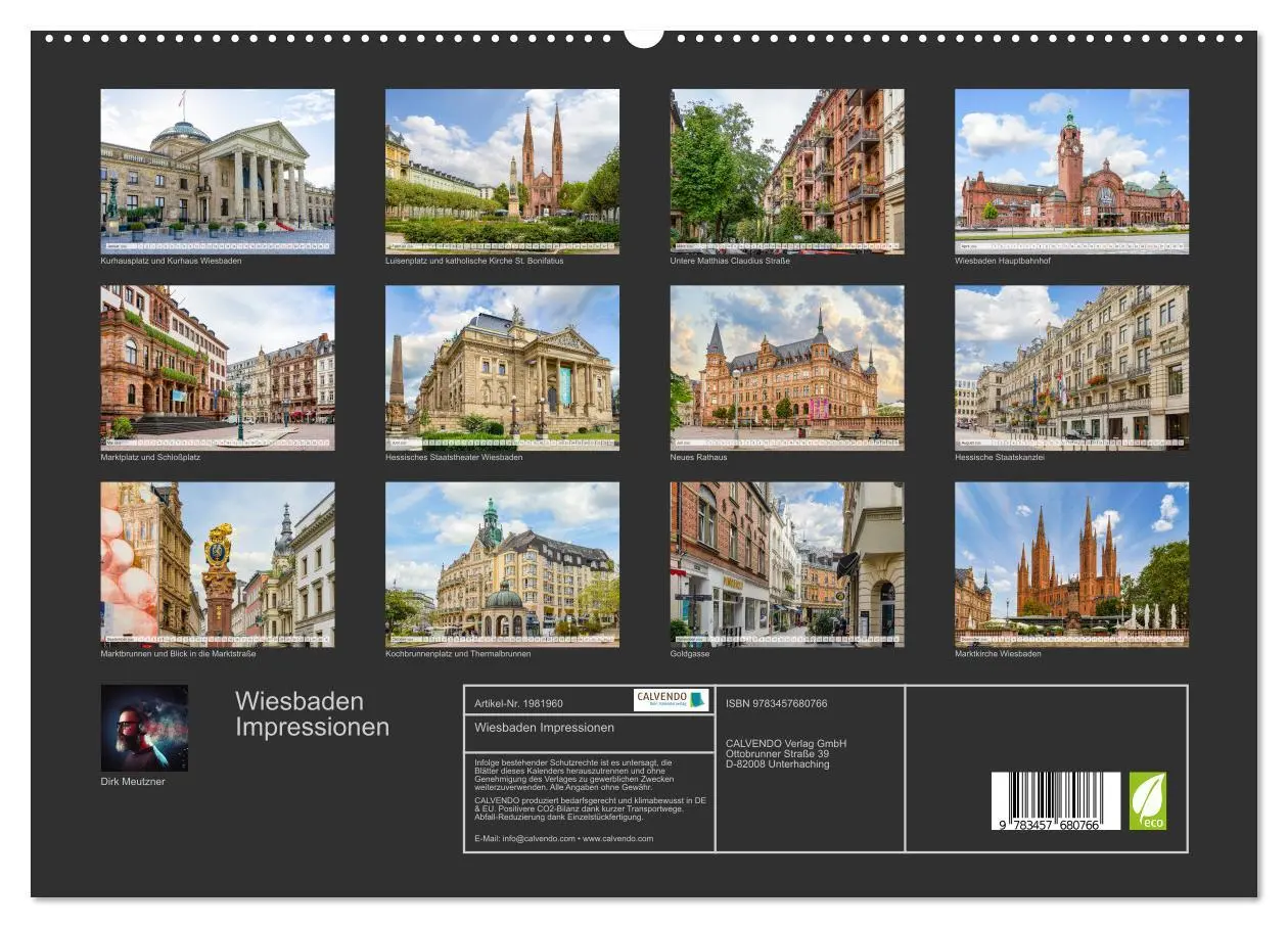 Bild: 9783457680766 | Wiesbaden Impressionen (hochwertiger Premium Wandkalender 2026 DIN...