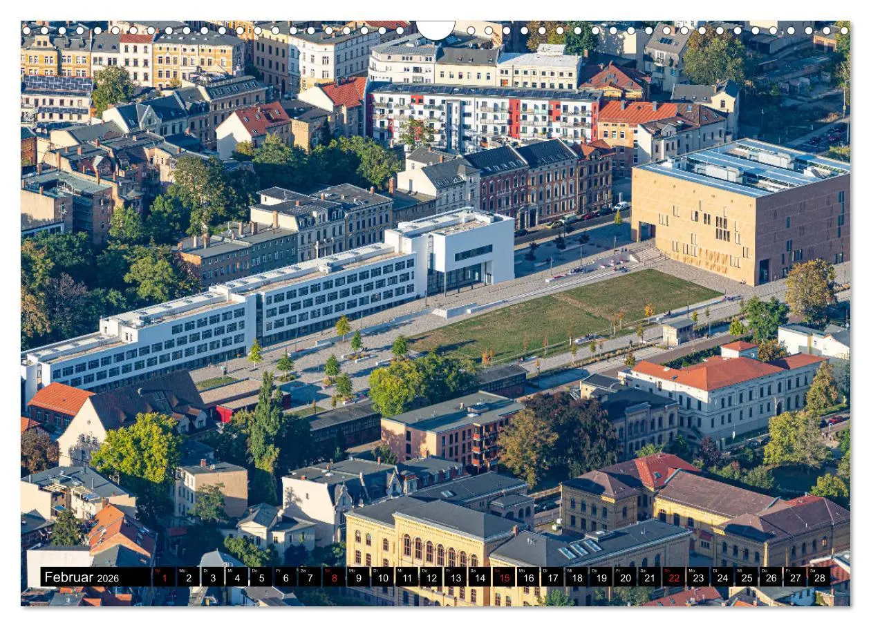 Bild: 9783457750766 | Halle an der Saale von oben (Wandkalender 2026 DIN A3 quer),...