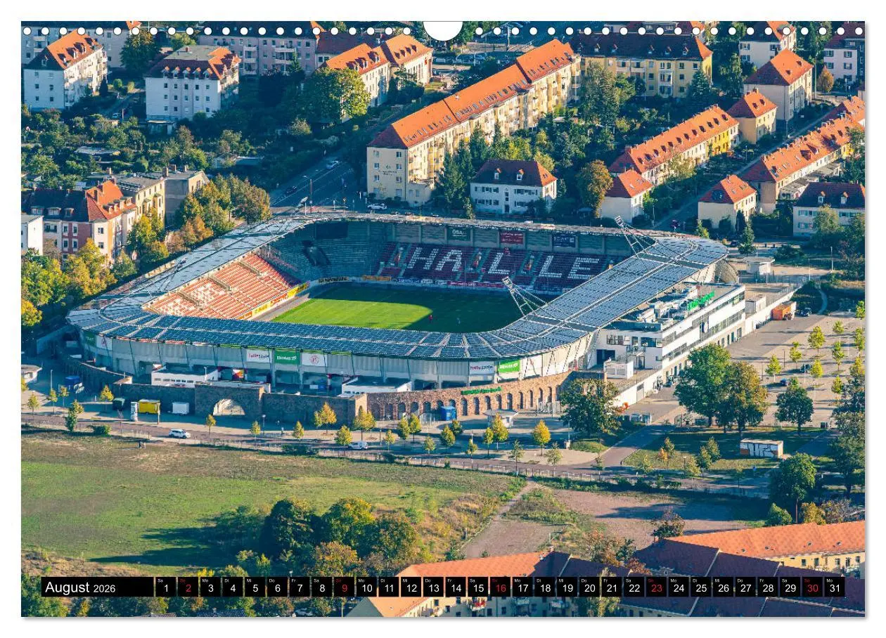 Bild: 9783457750766 | Halle an der Saale von oben (Wandkalender 2026 DIN A3 quer),...
