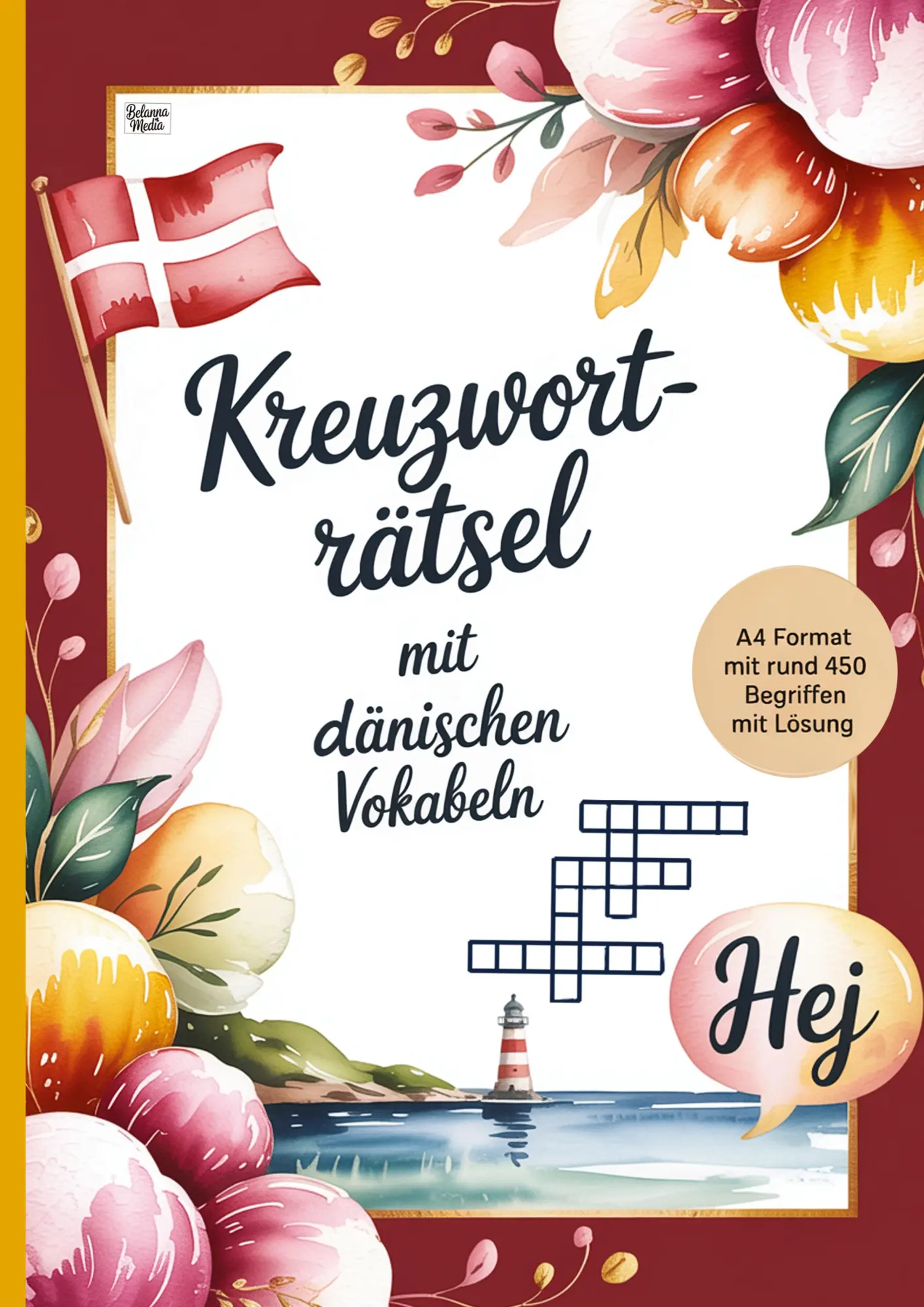 Cover: 9783693440766 | Kreuzworträtsel mit dänischen Vokabeln | Belanna Media | Taschenbuch