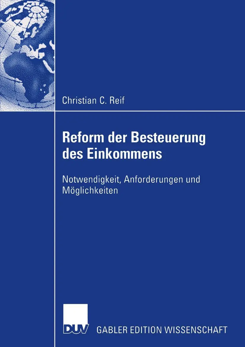 Cover: 9783835000766 | Reform der Besteuerung des Einkommens | Christian Reif | Taschenbuch