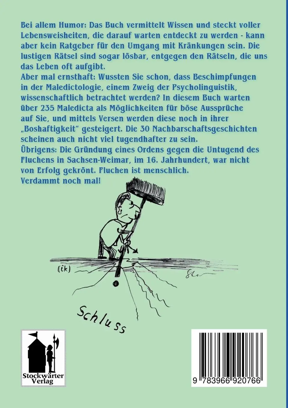 Rückseite: 9783966920766 | Das vielseitige Schimpfwörterbuch für Nachbarn | Stockmann (u. a.)