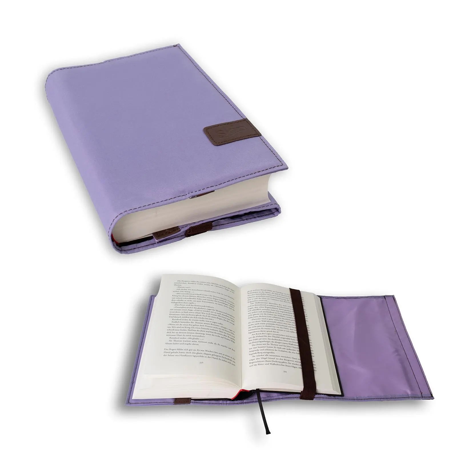 Cover: 4260106430866 | BookSKIN Buch Einband (Größenverstellbar) in Purpur mit Lesezeichen