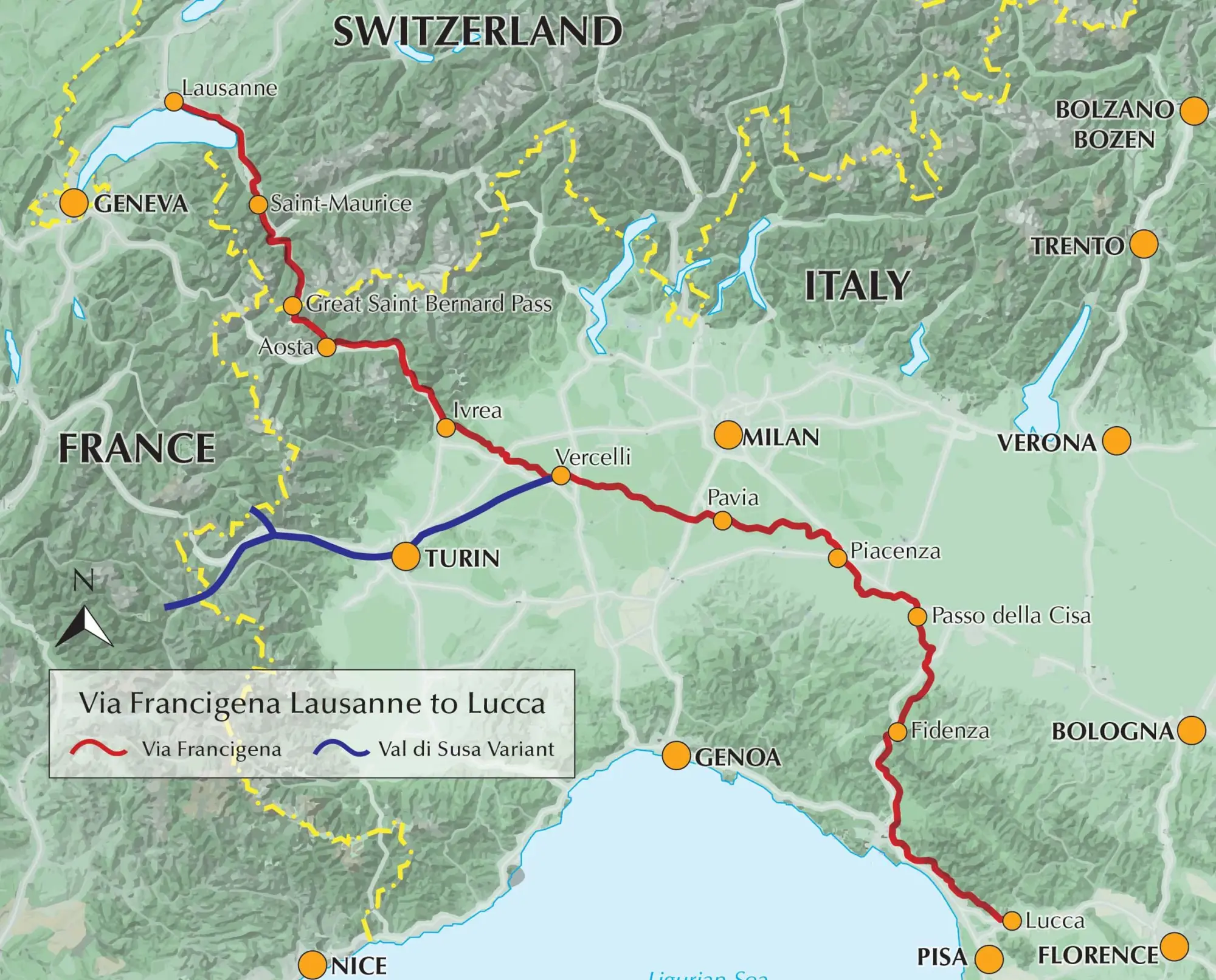 Bild: 9781786310866 | Walking the Via Francigena Pilgrim Route - Part 2 | Sandy Brown | Buch