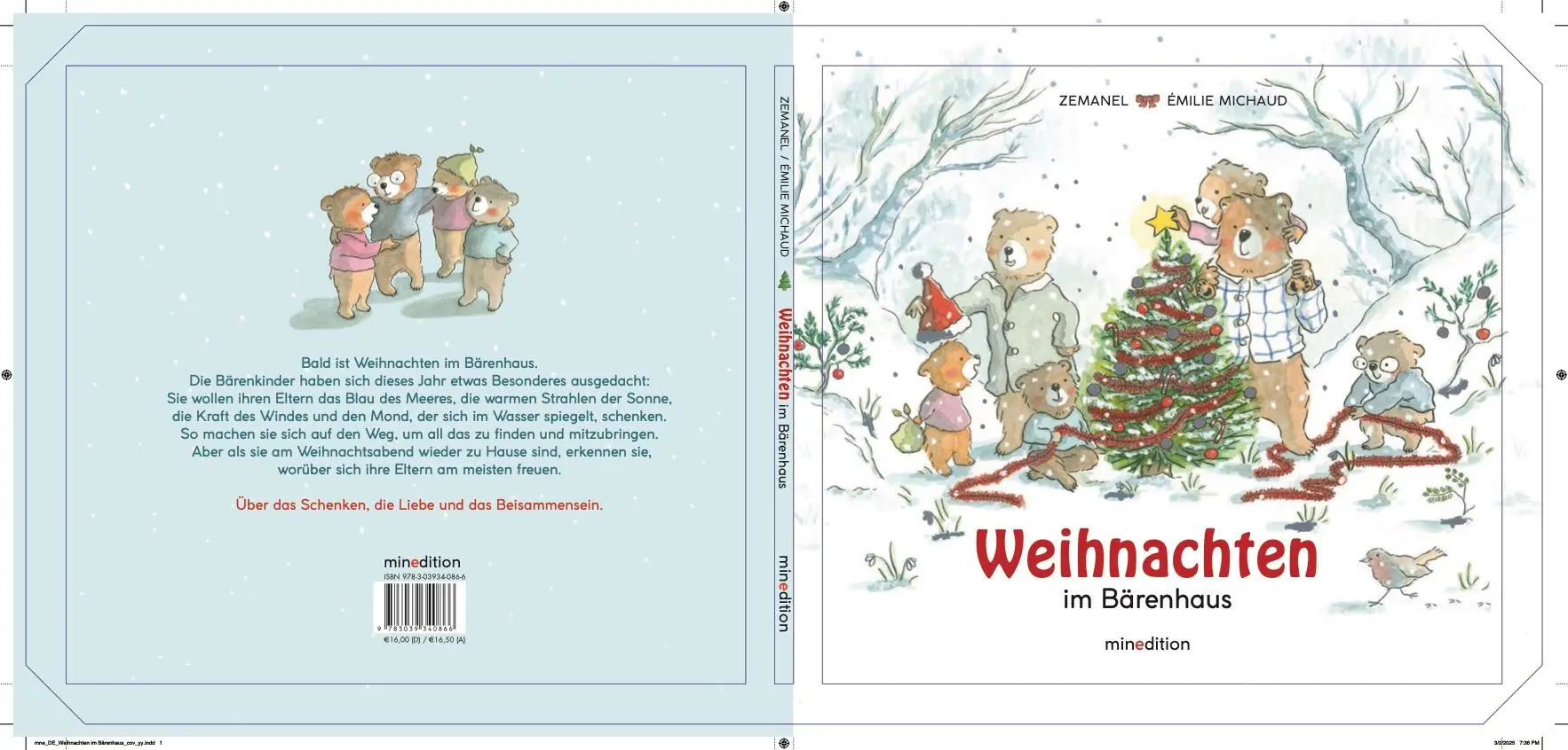 Rückseite: 9783039340866 | Weihnachten im Bärenhaus | Zemanel | Buch | 32 S. | Deutsch | 2025