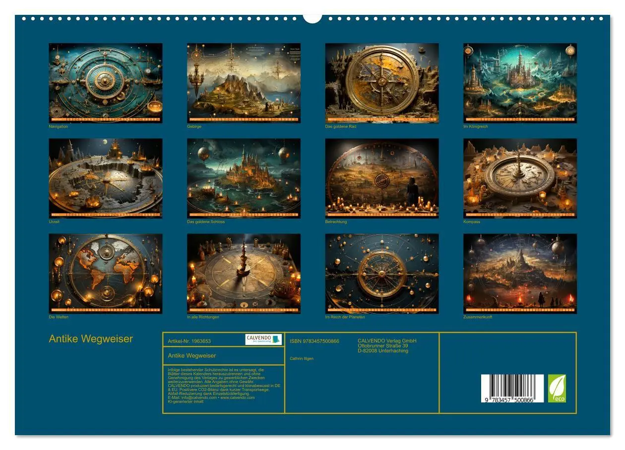 Bild: 9783457500866 | Antike Wegweiser (hochwertiger Premium Wandkalender 2026 DIN A2...