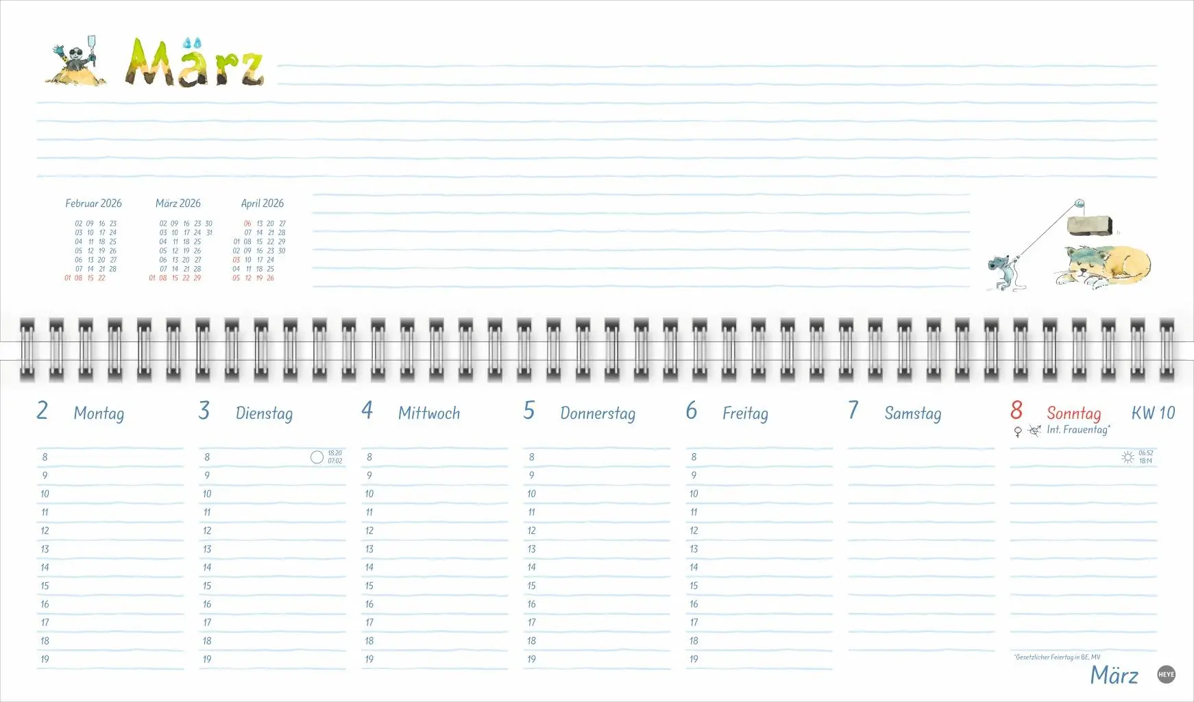Bild: 9783756410866 | Helme Heine: Wochenquerplaner 2026 | Helme Heine | Kalender | 112 S.