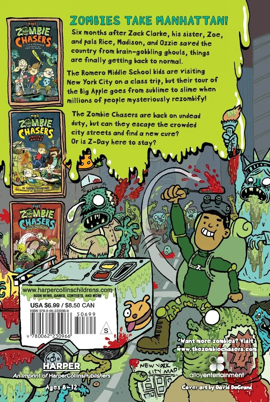 Rückseite: 9780062230966 | Zombie Chasers #4 | Empire State of Slime, The | John Kloepfer | Buch