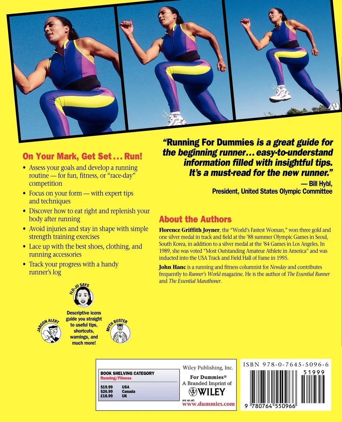 Rückseite: 9780764550966 | Running for Dummies | Florence Griffith Joyner (u. a.) | Taschenbuch