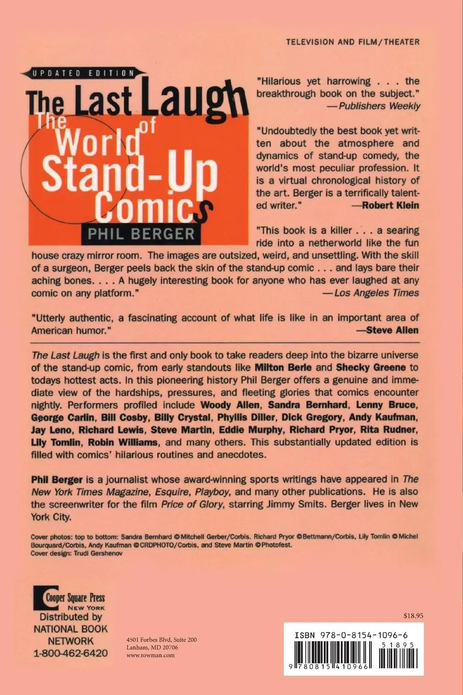 Rückseite: 9780815410966 | The Last Laugh | The World of Stand-Up Comics | Phil Berger | Buch
