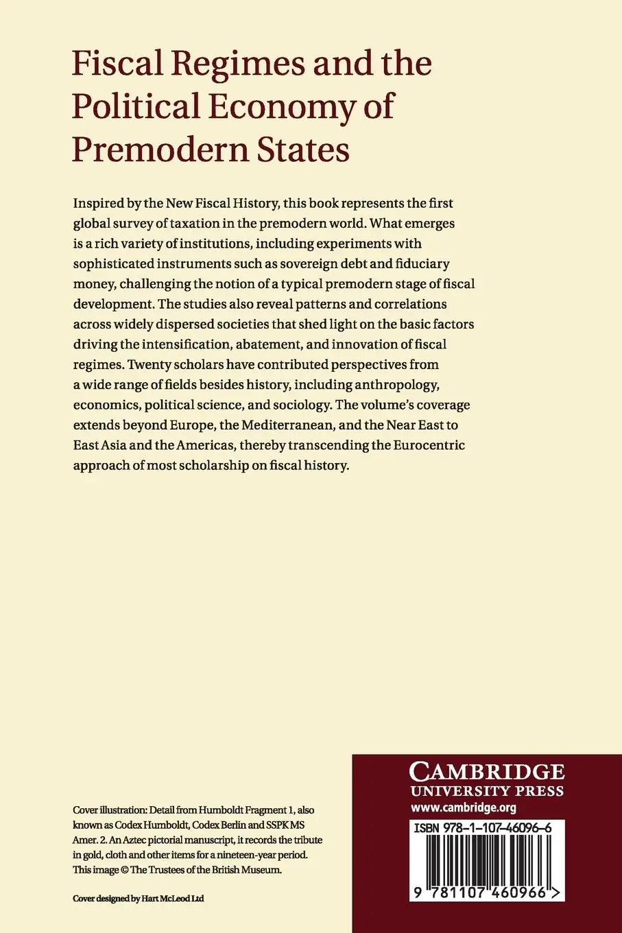 Rückseite: 9781107460966 | Fiscal Regimes and the Political Economy of Premodern States | Buch