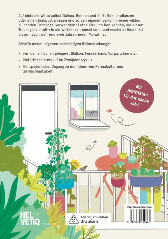 Rückseite: 9783039640966 | Säen, sammeln, Wurmkompost | Unser bunter Permakultur-Dschungel | Roth