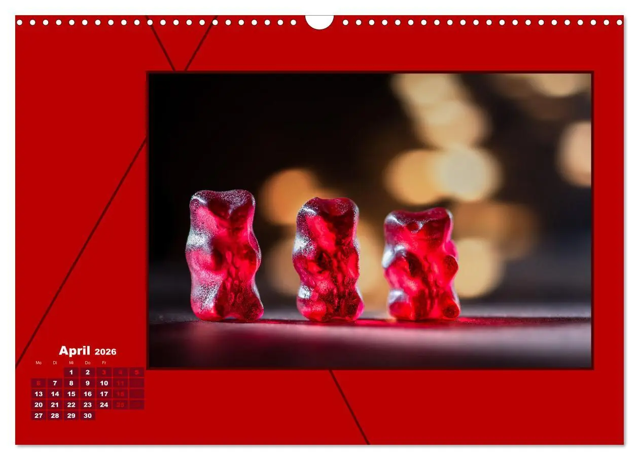 Bild: 9783457800966 | Powerfarbe Rot (Wandkalender 2026 DIN A3 quer), CALVENDO...