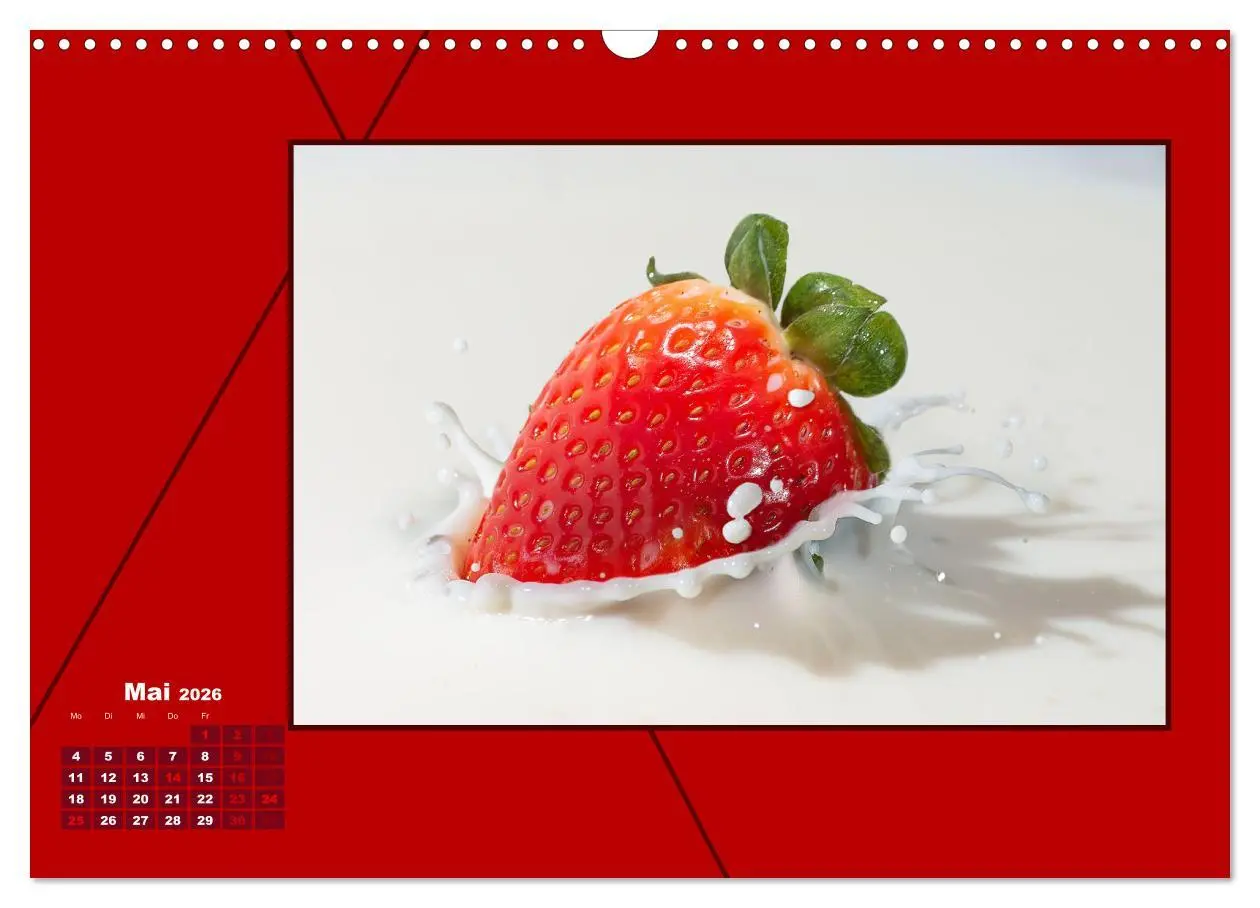 Bild: 9783457800966 | Powerfarbe Rot (Wandkalender 2026 DIN A3 quer), CALVENDO...