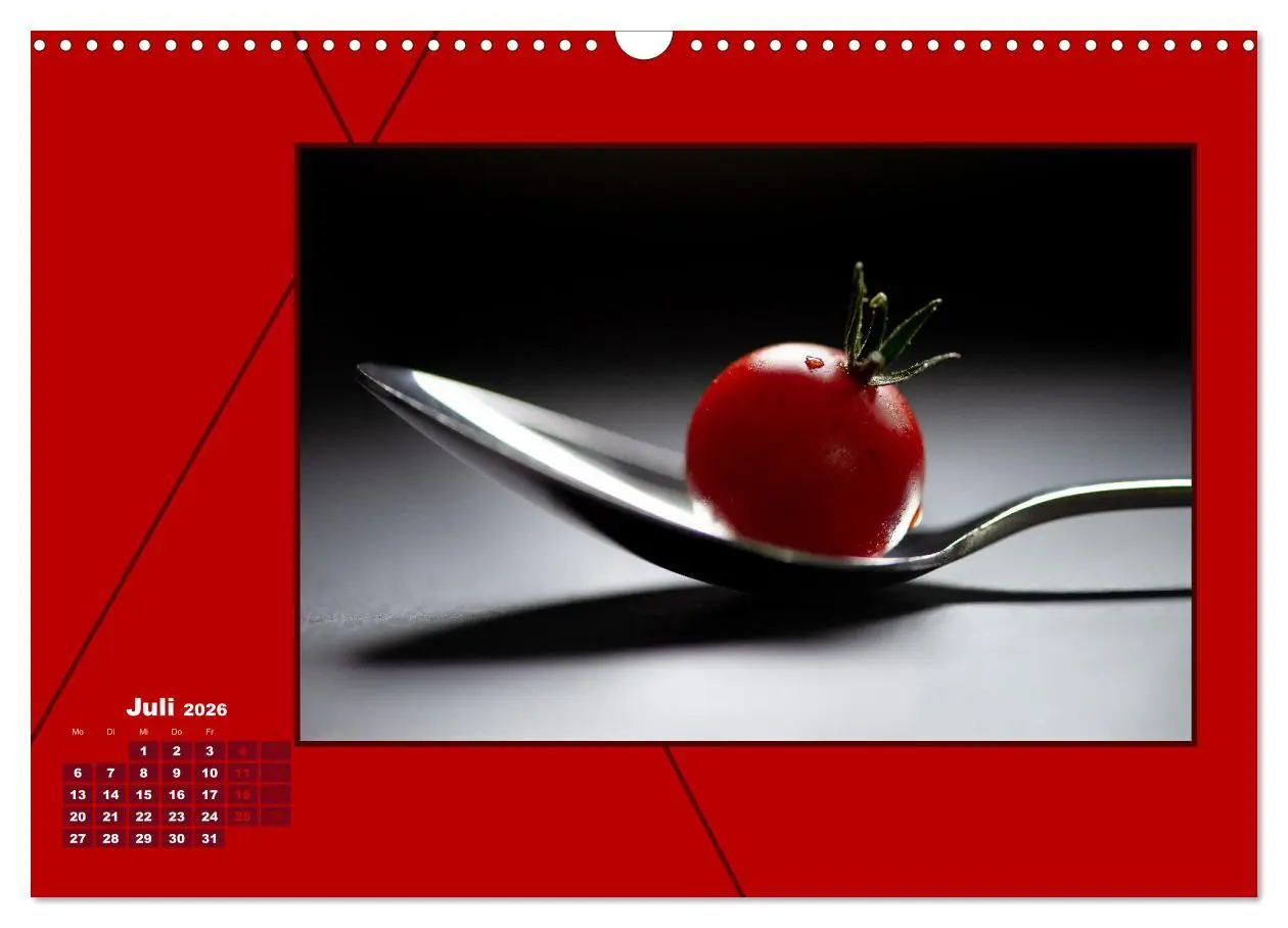 Bild: 9783457800966 | Powerfarbe Rot (Wandkalender 2026 DIN A3 quer), CALVENDO...