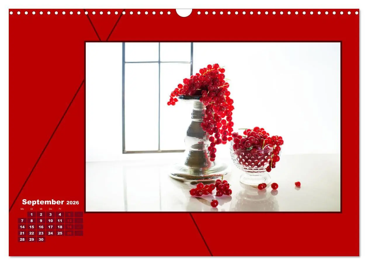 Bild: 9783457800966 | Powerfarbe Rot (Wandkalender 2026 DIN A3 quer), CALVENDO...