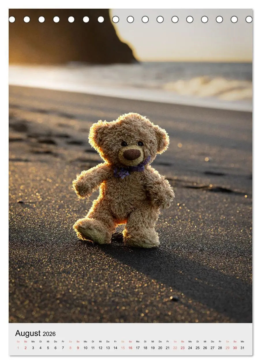 Bild: 9783516370966 | Travelling Teddy in Island (Tischkalender 2026 DIN A5 hoch),...