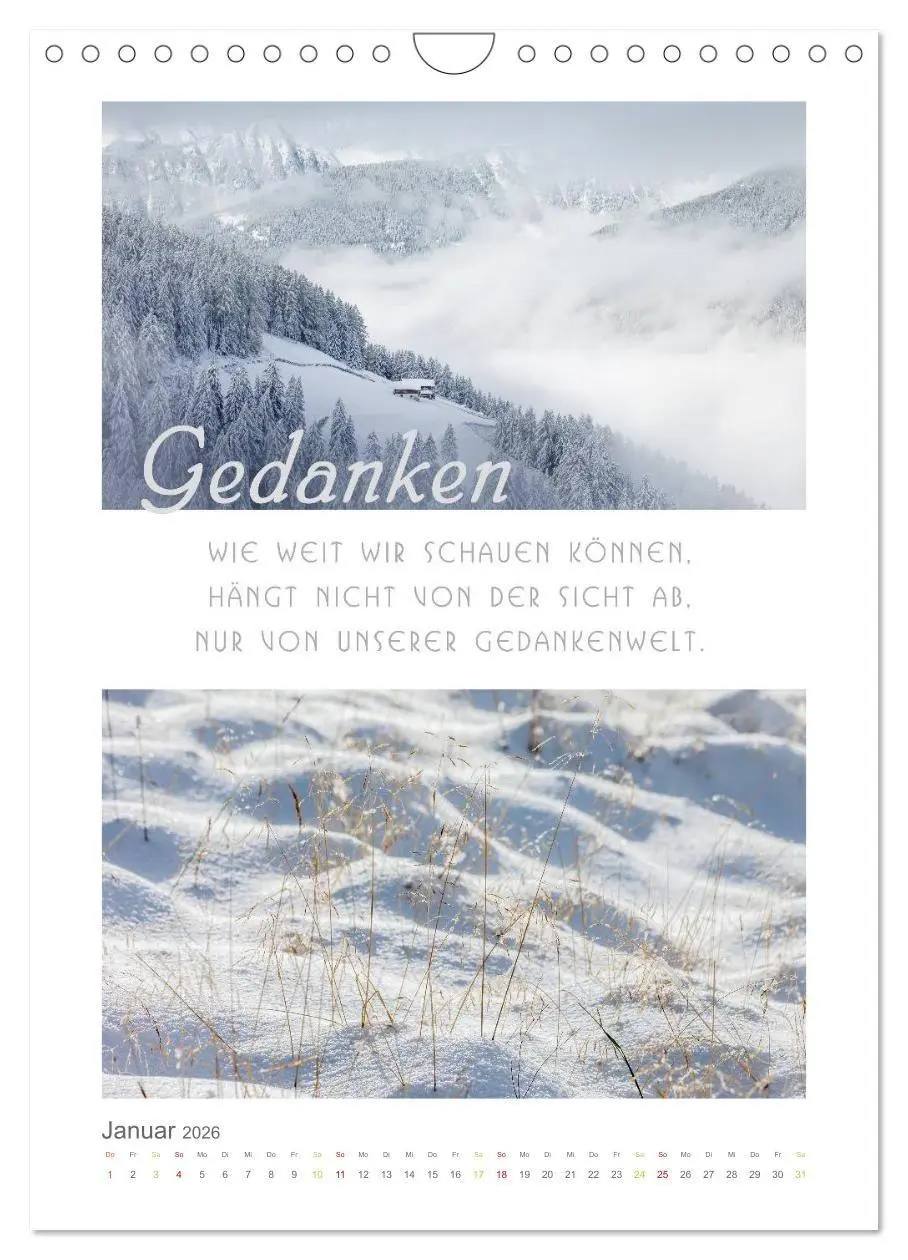 Bild: 9783516680966 | Quellen der Inspiration (Wandkalender 2026 DIN A4 hoch), CALVENDO...