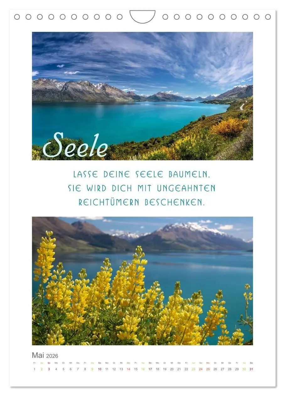 Bild: 9783516680966 | Quellen der Inspiration (Wandkalender 2026 DIN A4 hoch), CALVENDO...