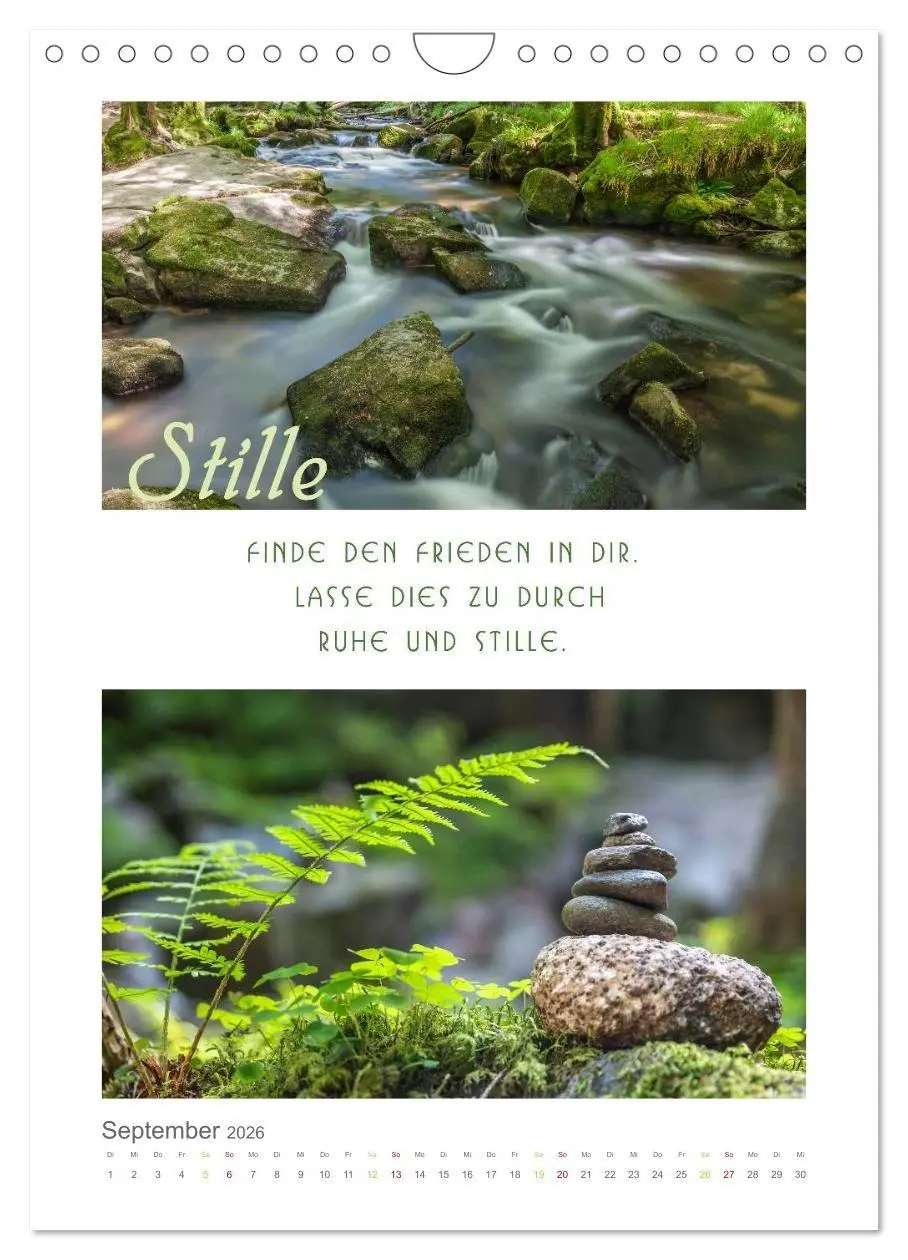 Bild: 9783516680966 | Quellen der Inspiration (Wandkalender 2026 DIN A4 hoch), CALVENDO...