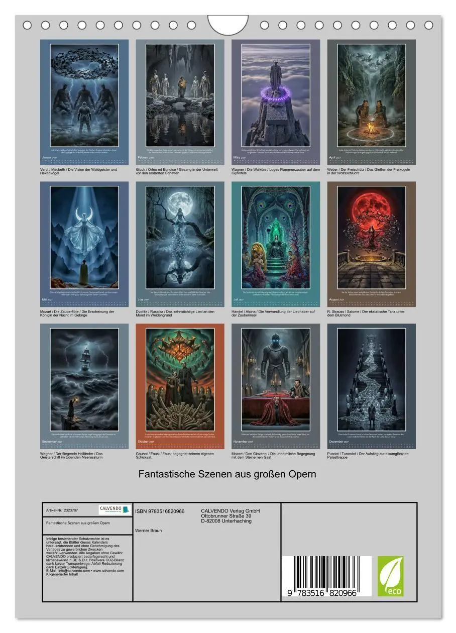 Bild: 9783516820966 | Fantastische Szenen aus großen Opern (Wandkalender 2027 DIN A4...