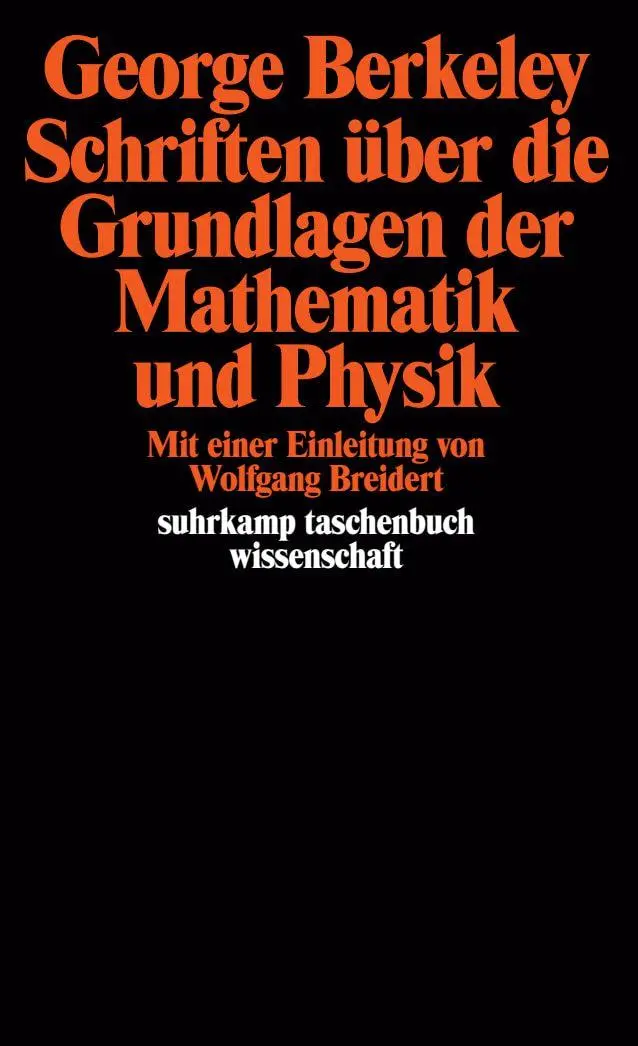 Cover: 9783518280966 | Schriften über die Grundlagen der Mathematik und Physik | Berkeley