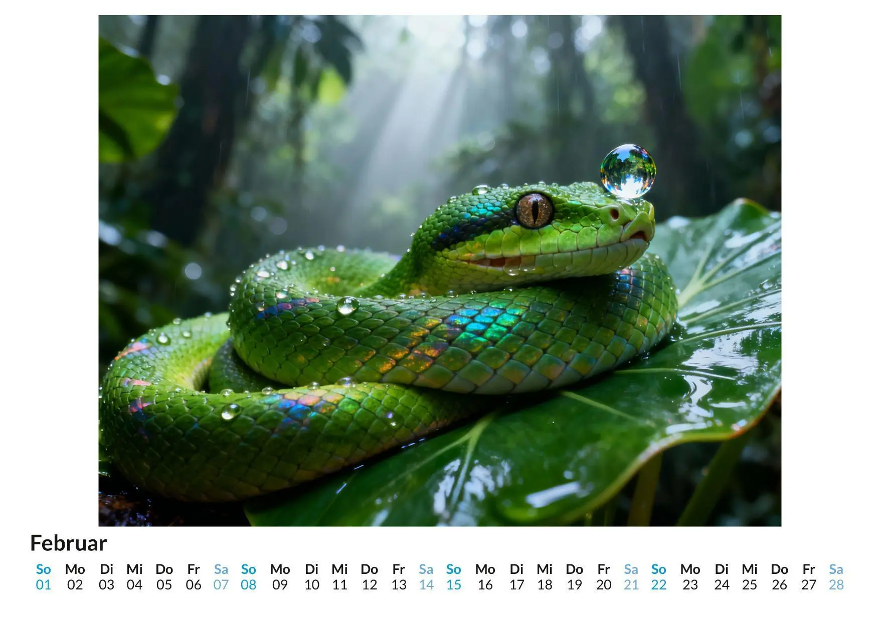 Bild: 9783695330966 | Schlange | Sarah Meyer | Kalender | Deutsch | 2026 | FlipFlop