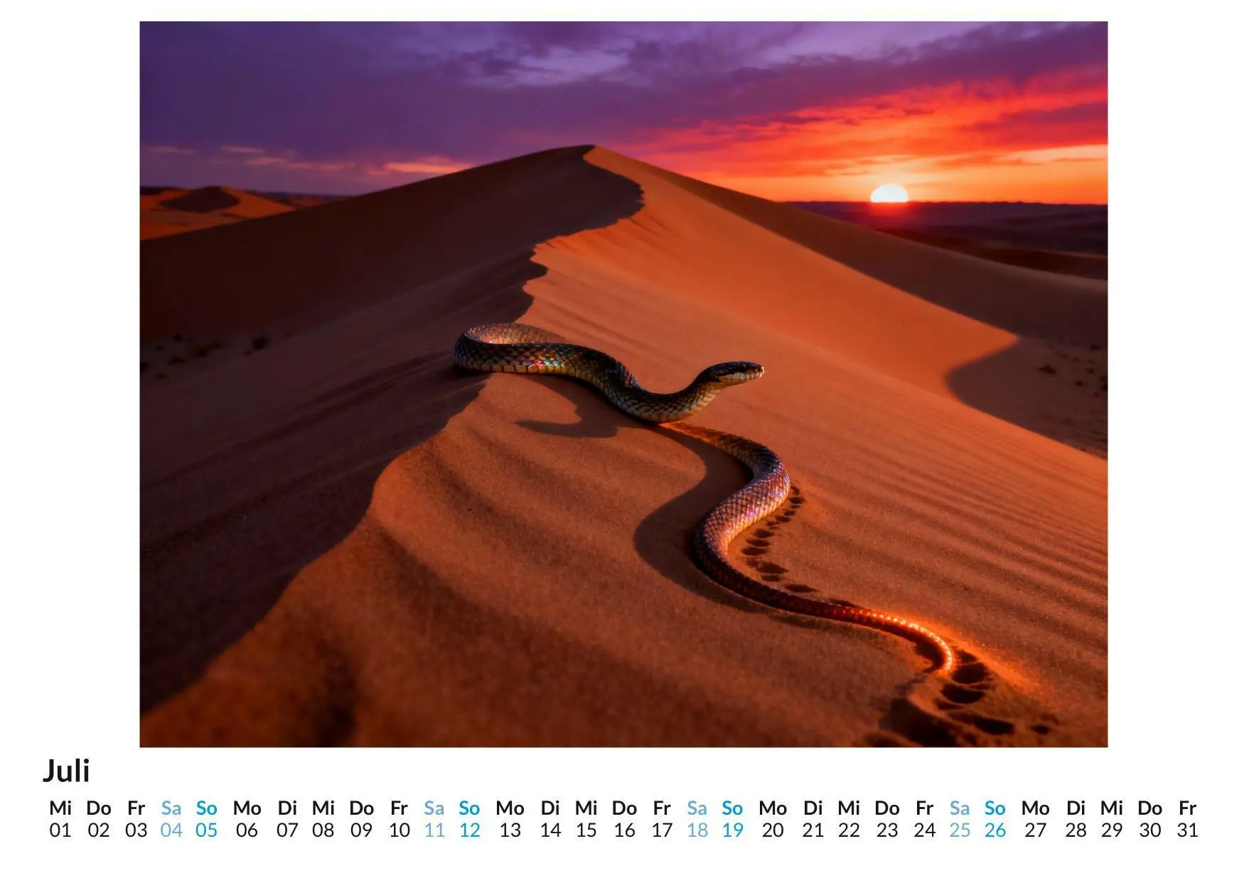 Bild: 9783695330966 | Schlange | Sarah Meyer | Kalender | Deutsch | 2026 | FlipFlop