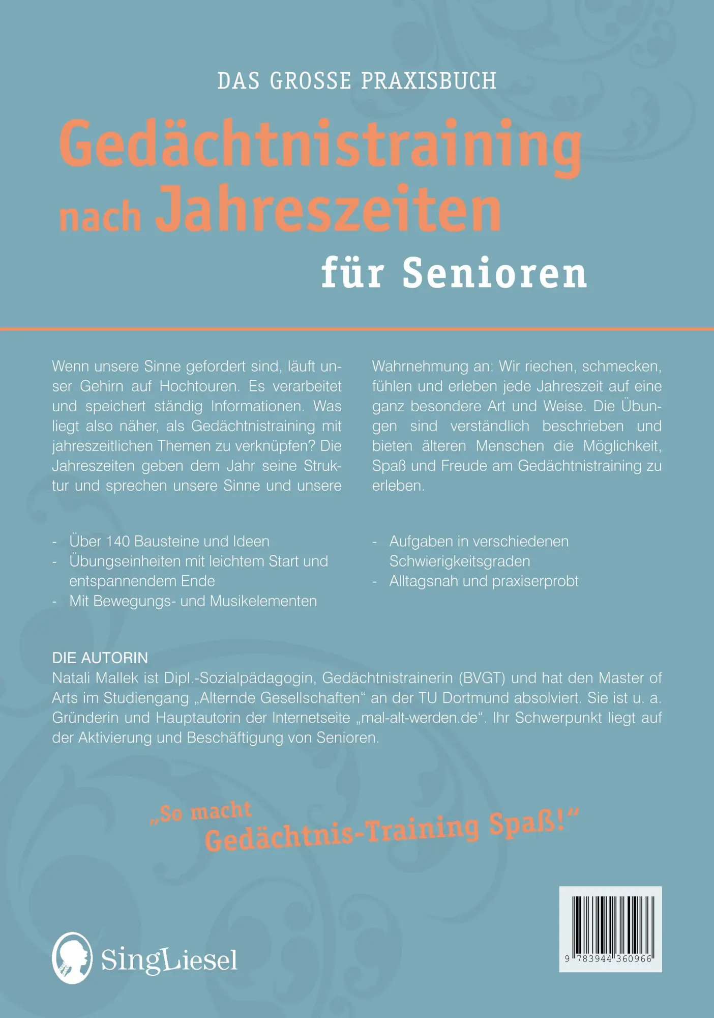 Bild: 9783944360966 | Gedächtnistraining nach Jahreszeiten | für Senioren | Natali Mallek Bild: 9783944360966 | Gedächtnistraining nach Jahreszeiten | für Senioren | Natali Mallek